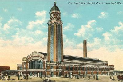 Cleveland Westside Market Vintage Art Deco Poster Reproduction